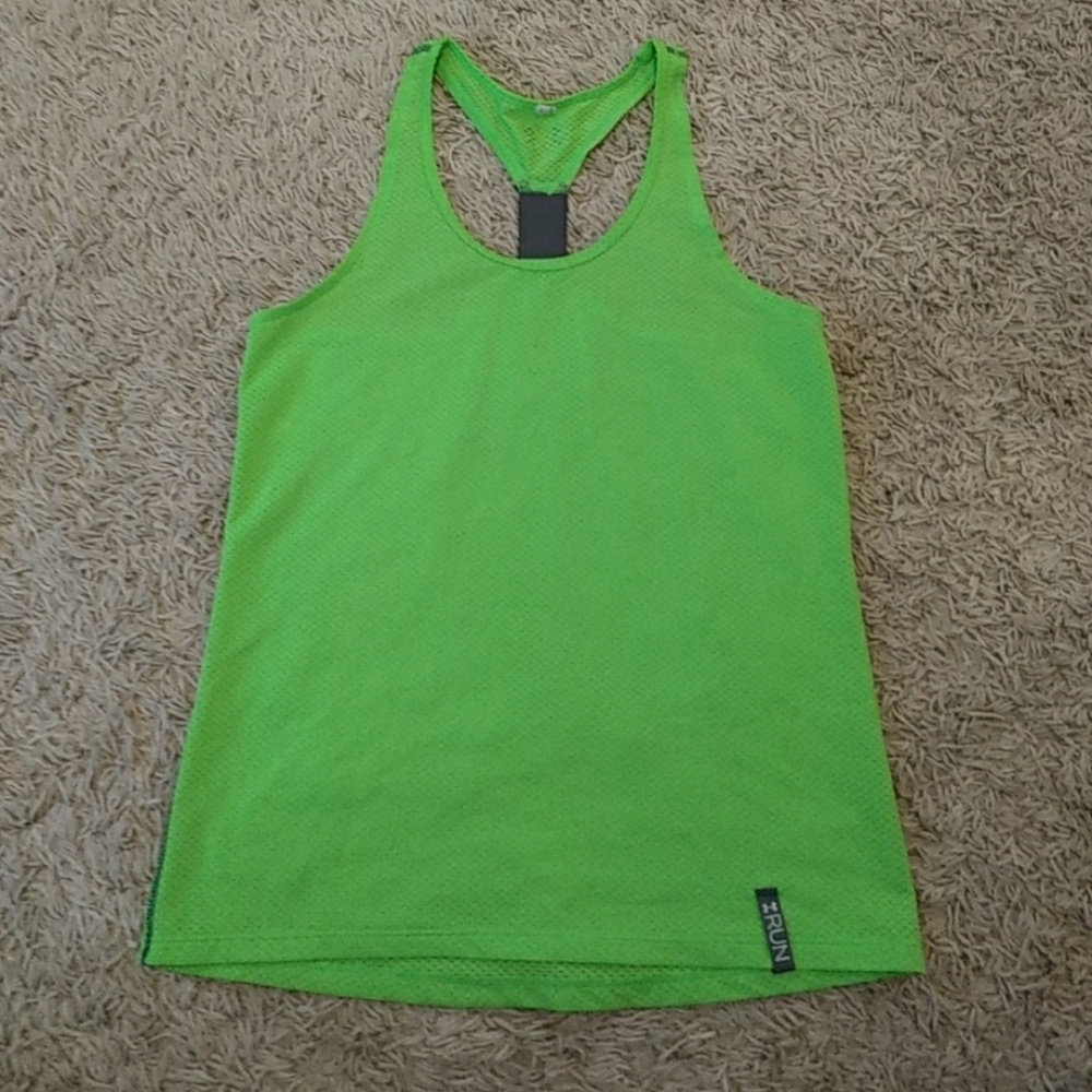 Under Armour Lime Green Small Run Tank Top
